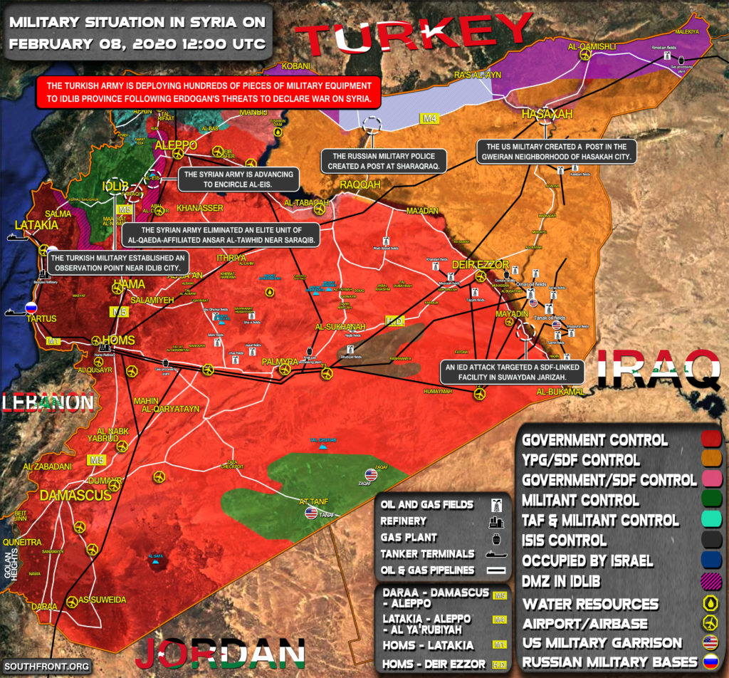 syria territory military situation