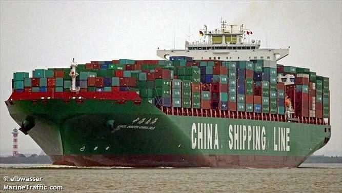 Chinese container ship