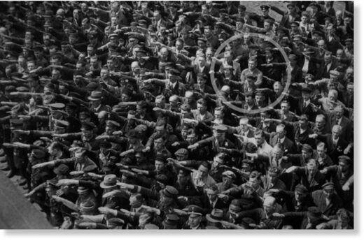 Click to enlarge nazi salute refusal