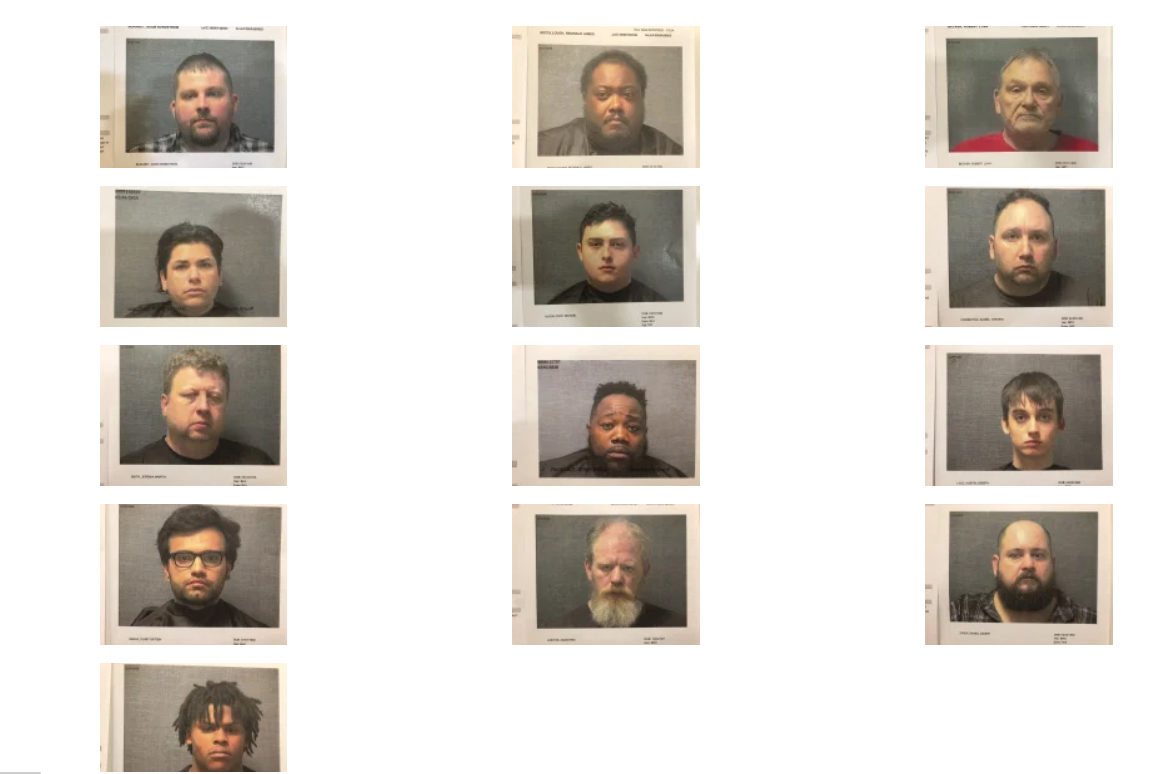 Click to enlarge sex sting suspects