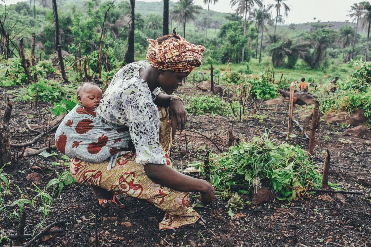 farming with baby