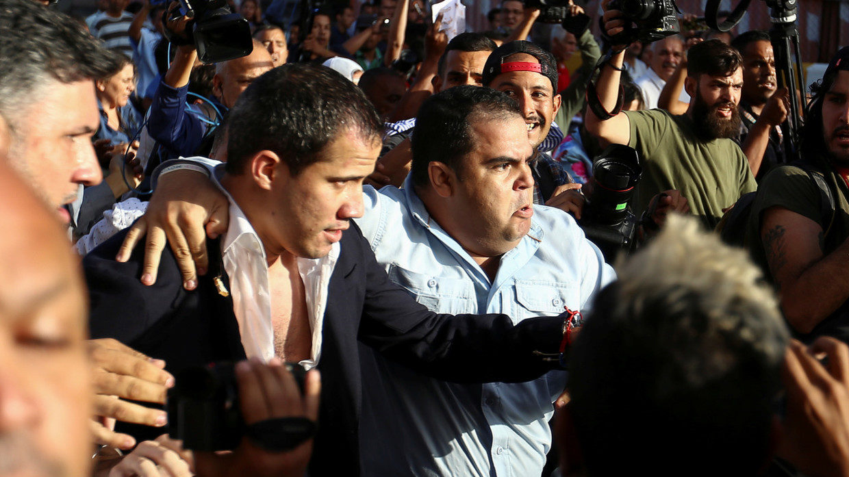 Click to enlarge protests against Guaido
