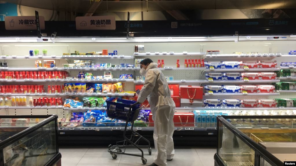 supermarket china coronavirus wuhan
