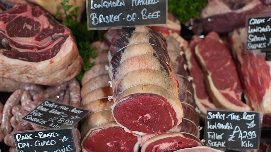 meat butcher counter