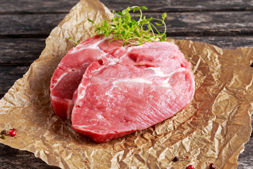 raw meat steak