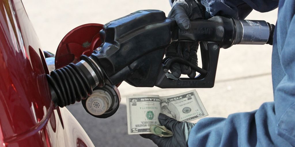 pumping gas
