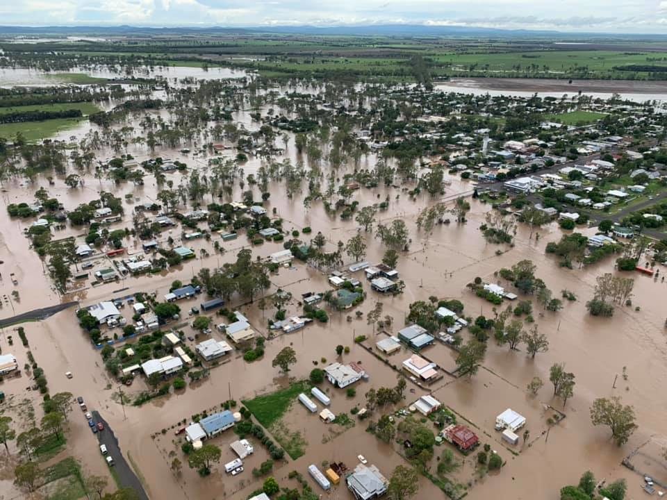 Click to enlarge Jandowae floods, Queensland 12 February, 2020.