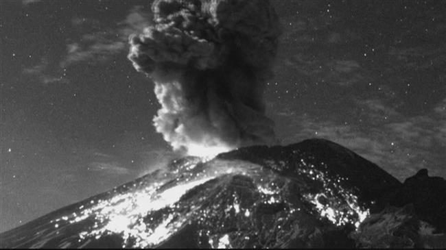 Popocatepetl volcano erupts