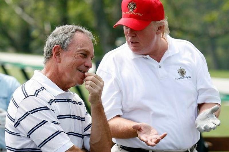 Click to enlarge Trump bloomberg golf