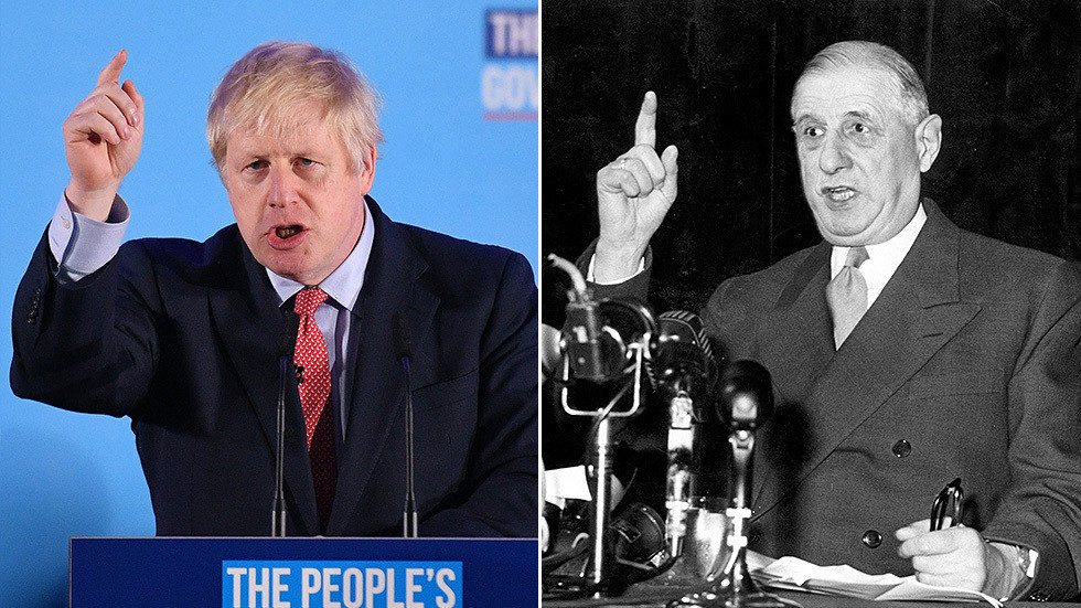 Click to enlarge Boris Johnson Charles de Gaulle