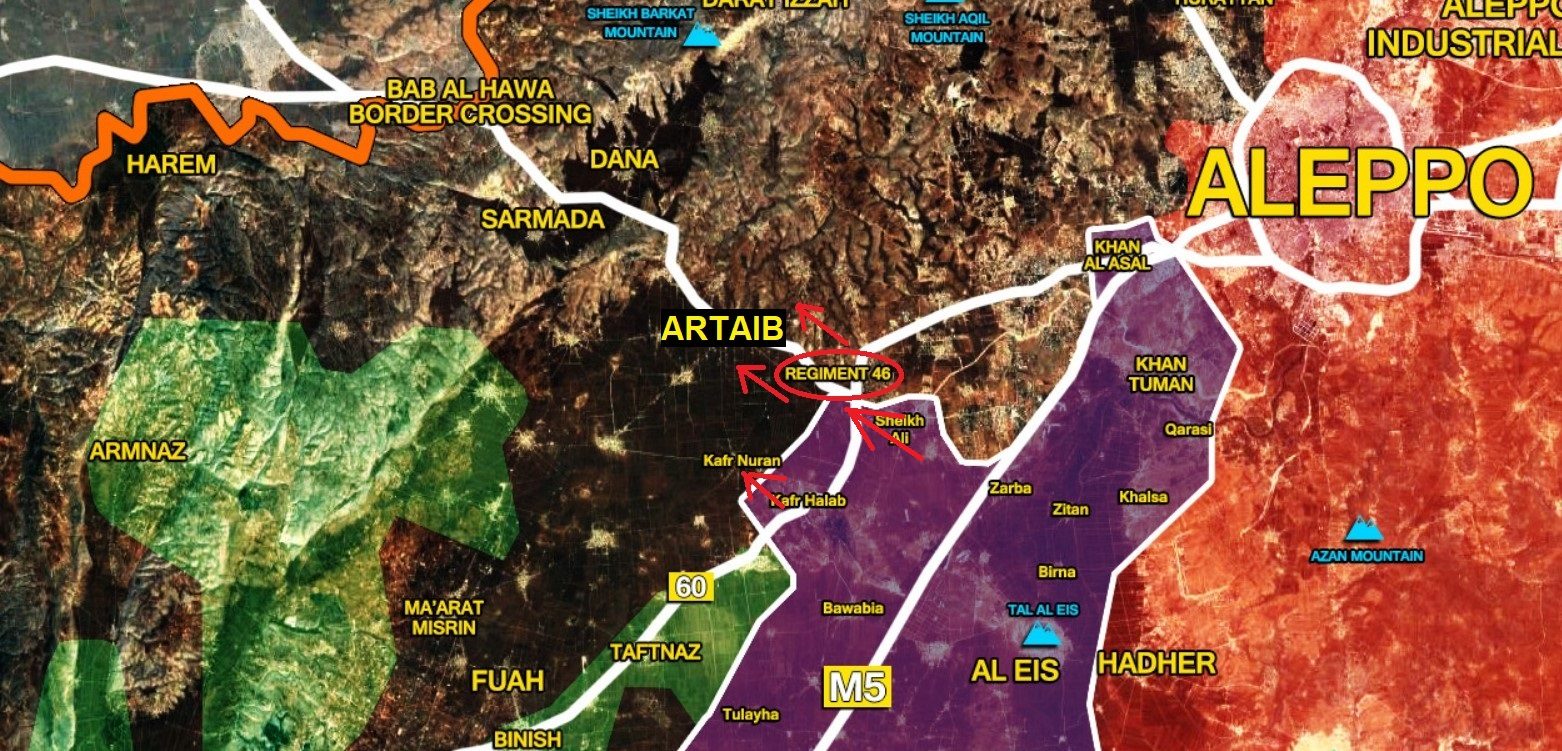 base captured Syria aleppo feburary 2020