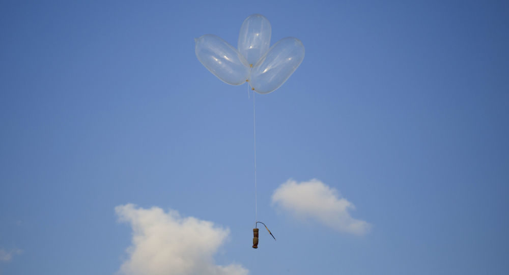 Click to enlarge arson balloons gaza