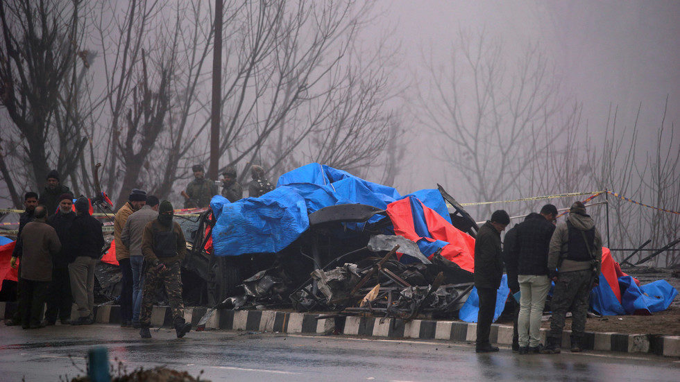 Pulwama wreckage 2019