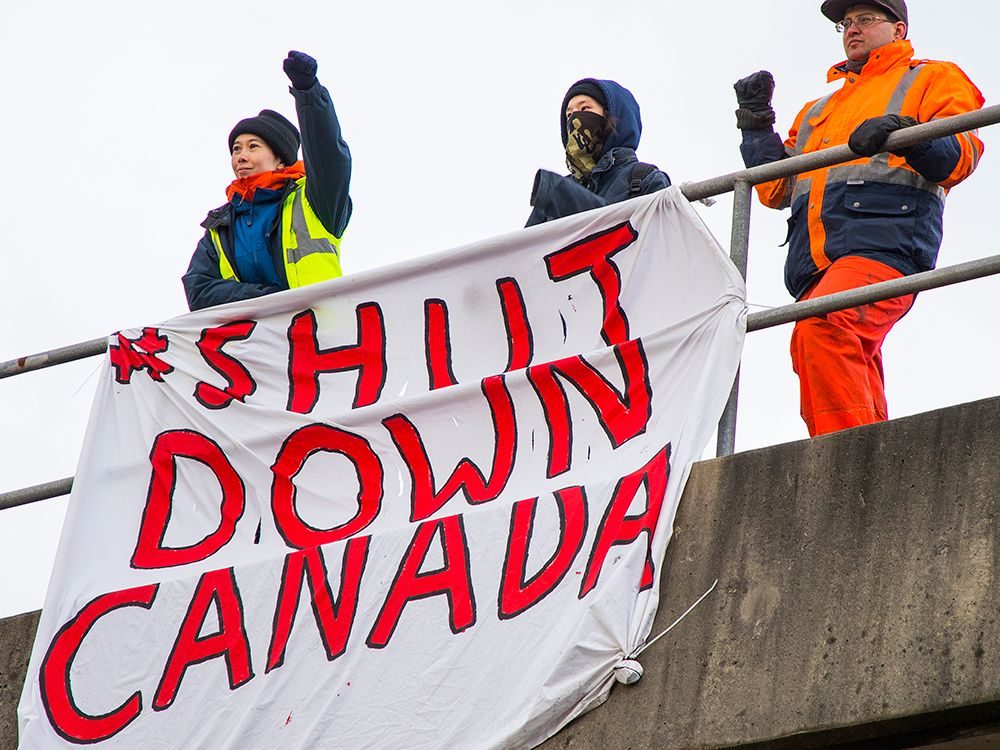 shut down canada protest