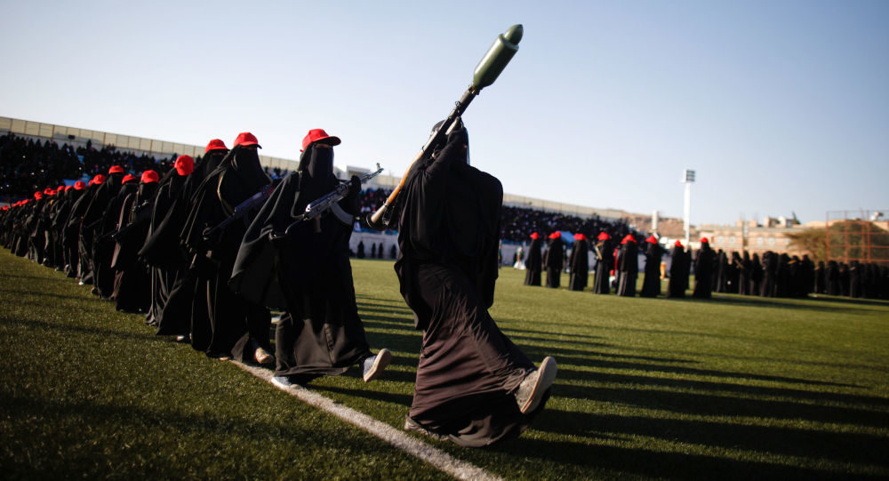 Click to enlarge women militia Yemen houthi