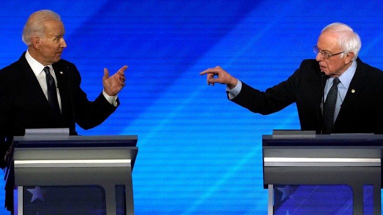 Joe Biden and Bernie Sanders