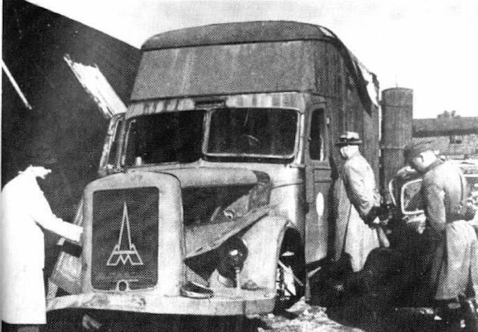 A mobile gas chamber used by Einsatzgruppen