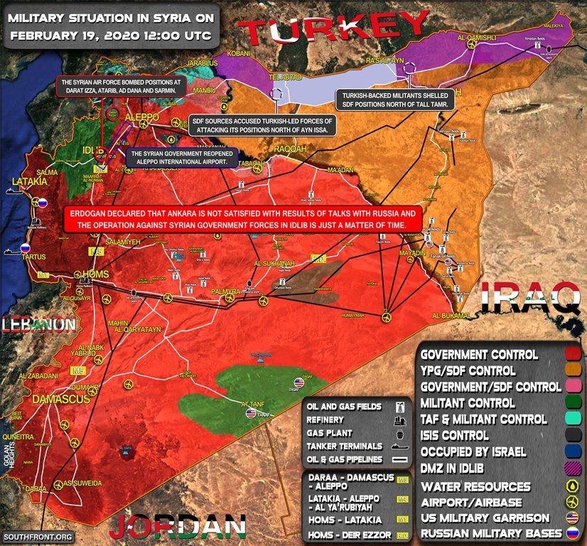 Click to enlarge syria war map idlib