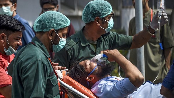 Patient on a stretcher