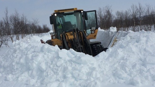 Click to enlarge In Kautokeino, there is almost twice as much snow