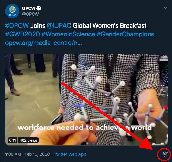 opcw tweet hidden replies