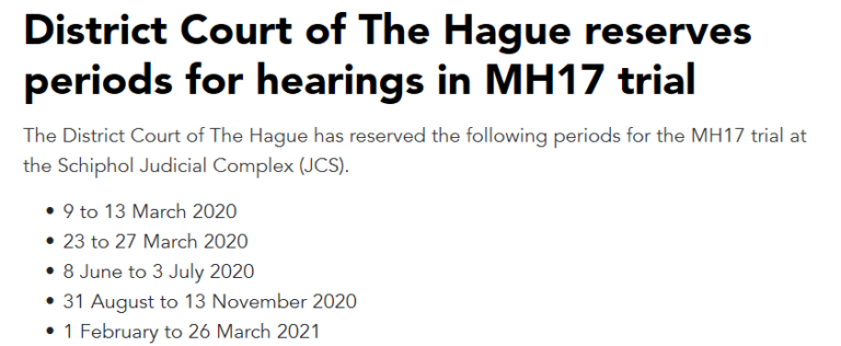 mh17 trial