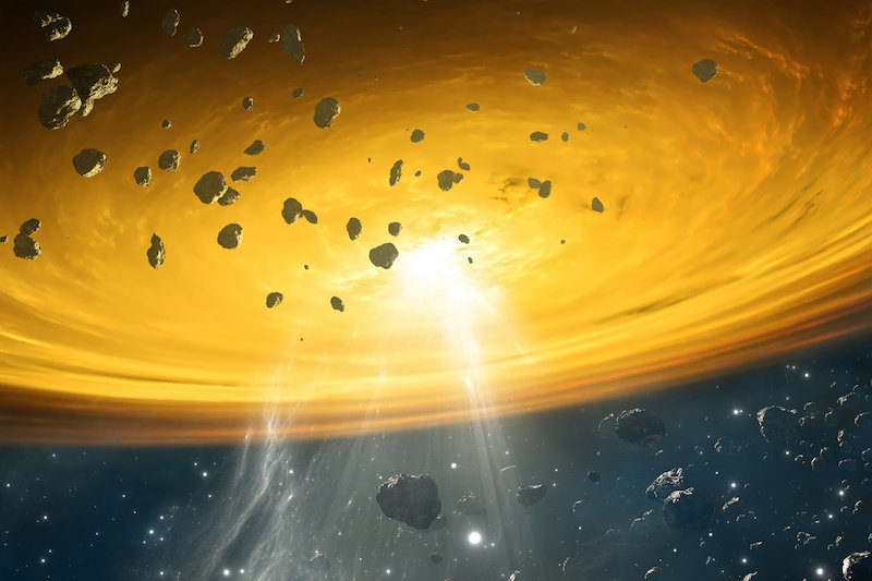 Click to enlarge proto planet dust disc