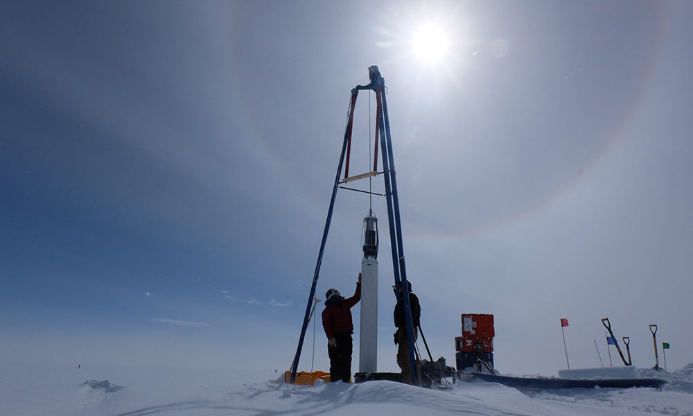 Click to enlarge drill ice cores
