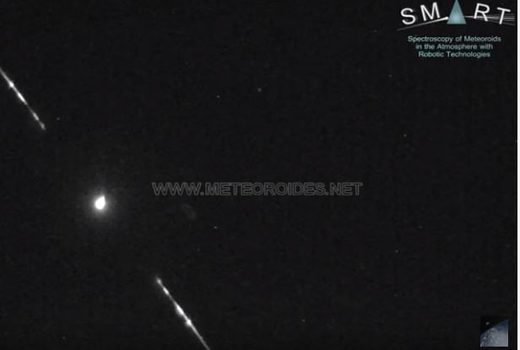 Bright meteor filmed over Andalusia, Spain