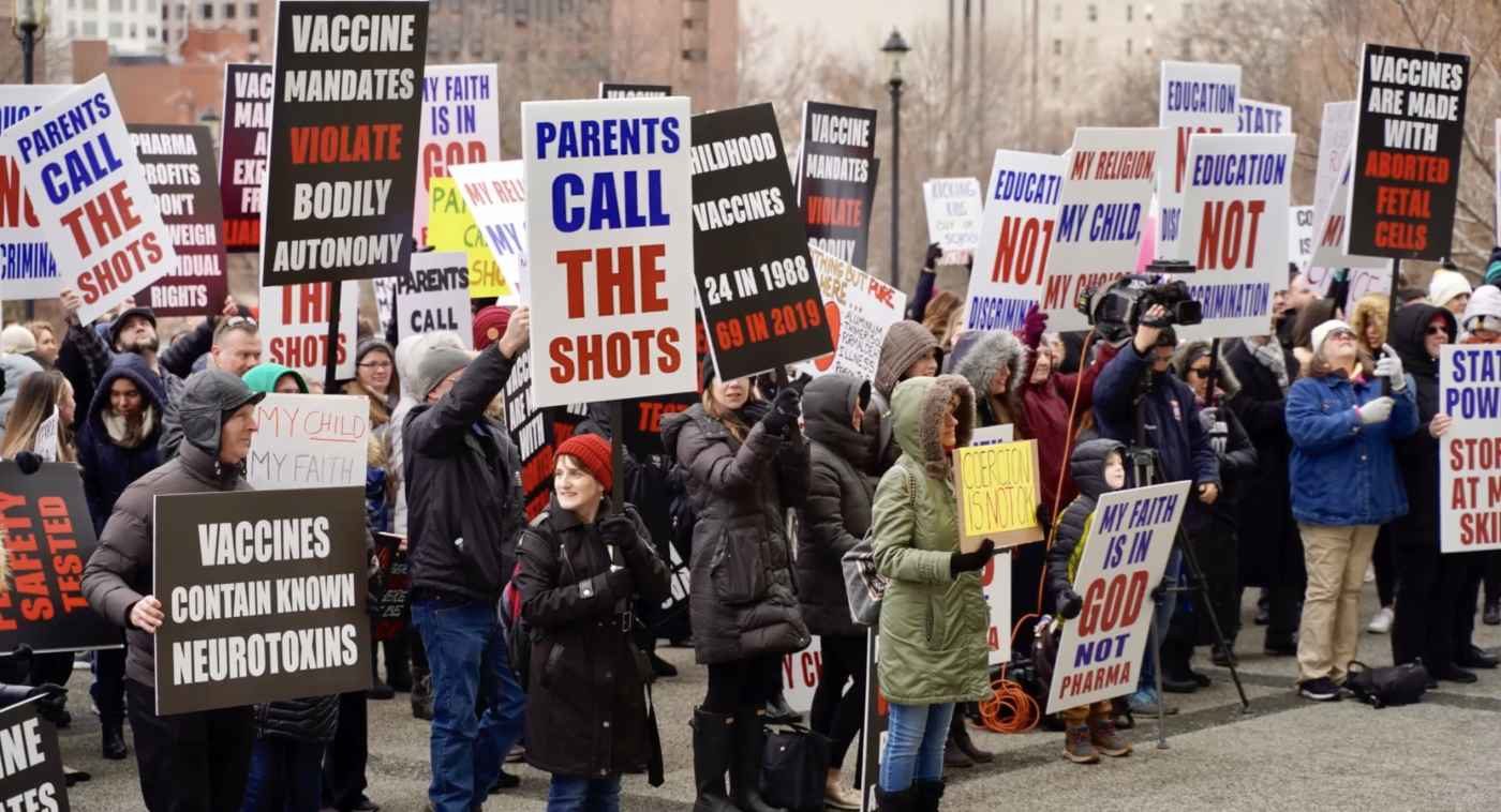 vaccine protest