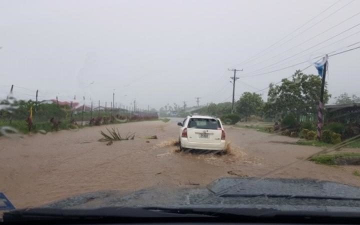 This is road near Faleolo Airport at Satapuala