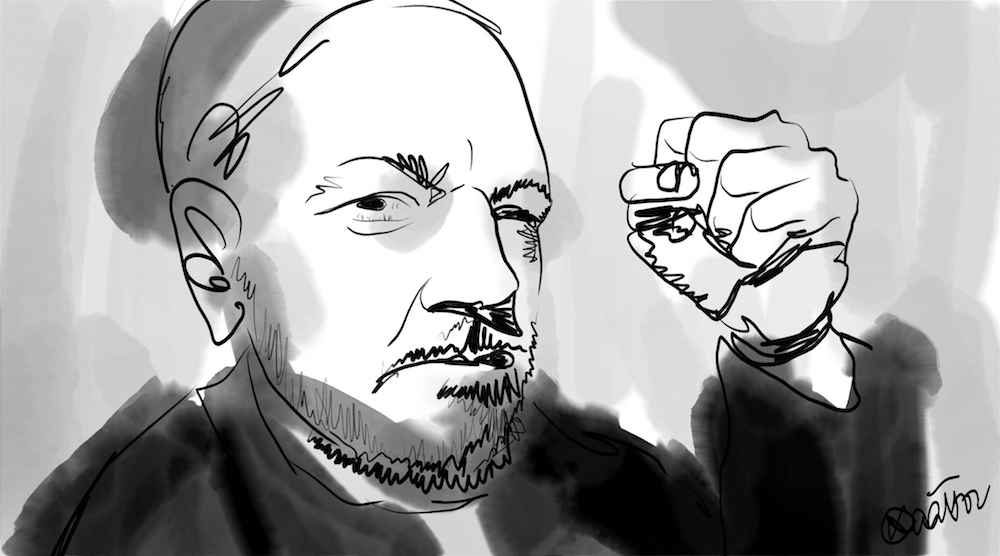 assange illustration