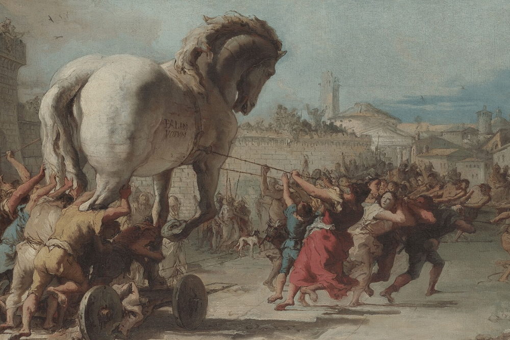 trojan horse classical painting