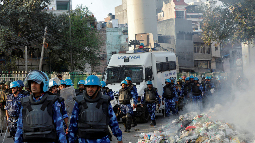Indian paramilitary force in Delhi