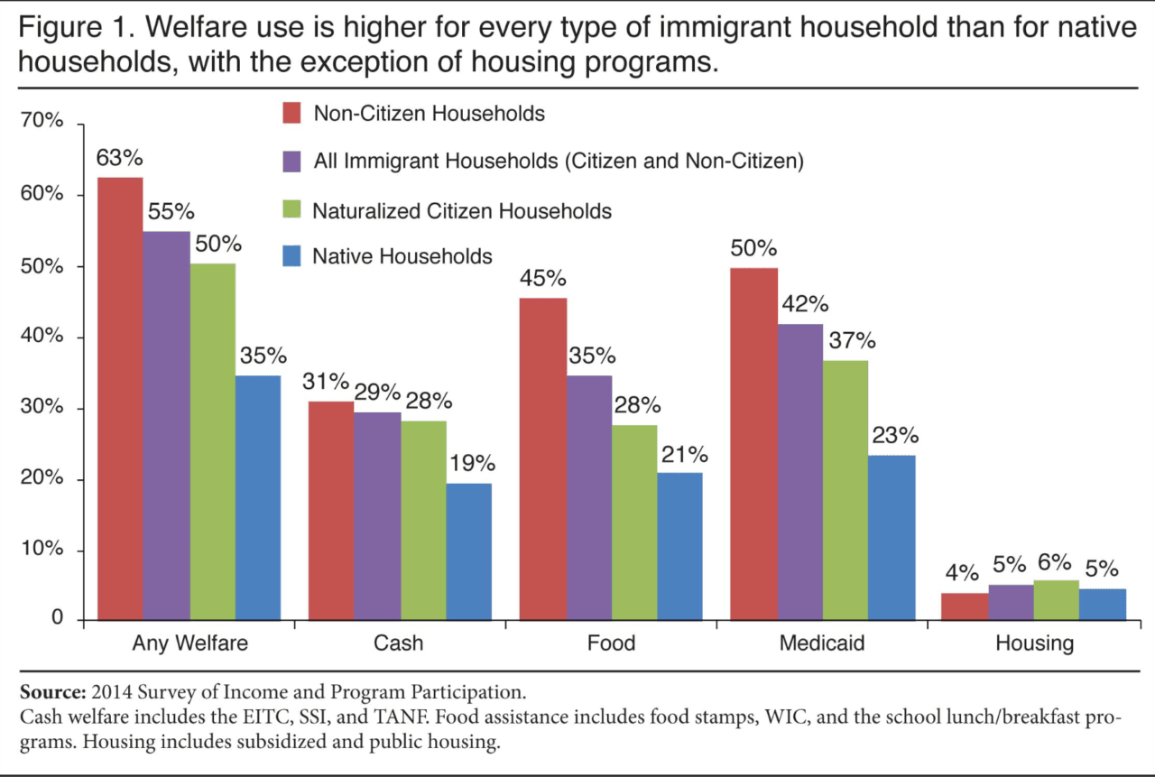 immigrants welfare rolls