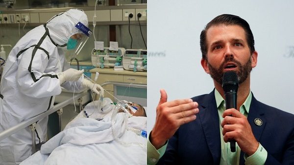 Click to enlarge Medical staff treat a patient /Donald Trump Jr.