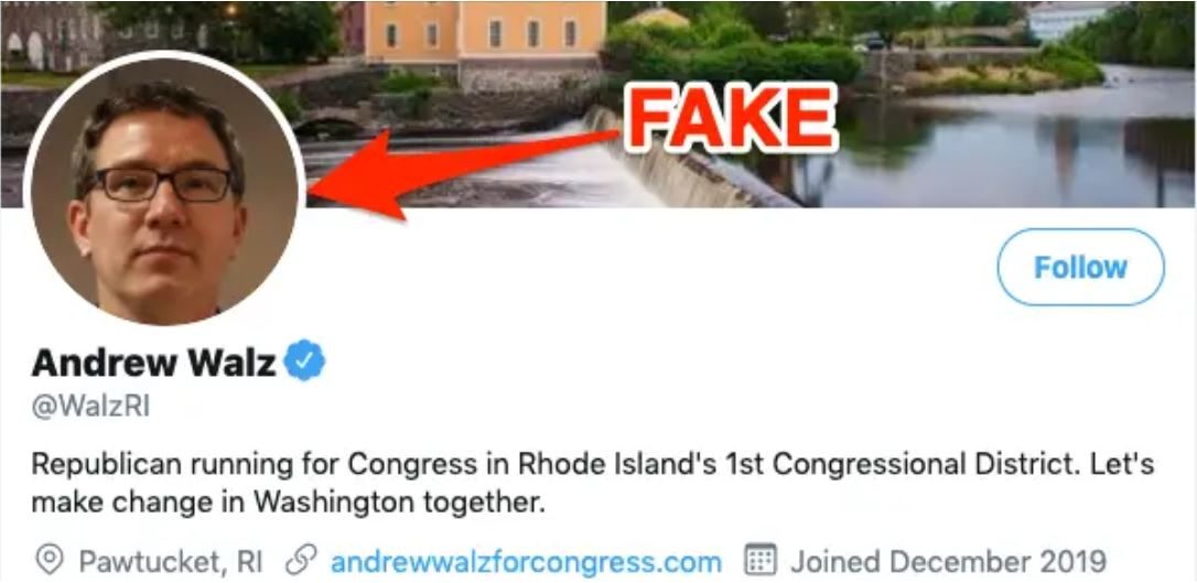 fake twitter blue check president candidate teenager