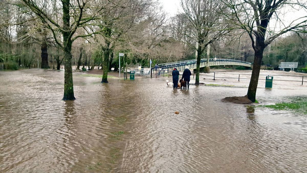 The River Taff in Cardiff.