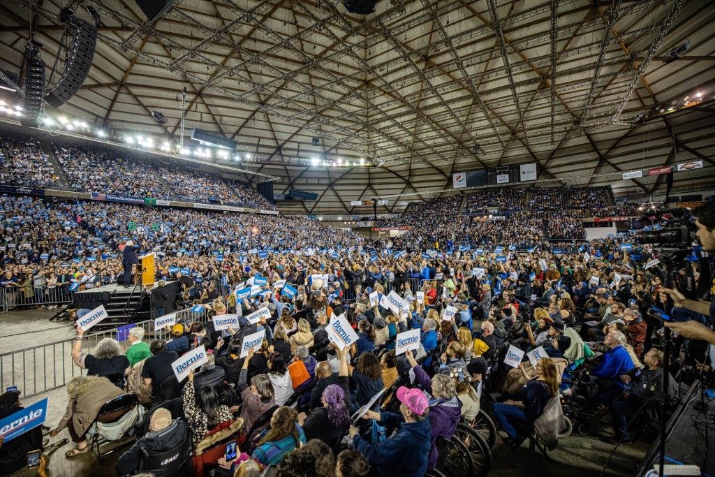 Click to enlarge bernie sanders rally tacoma