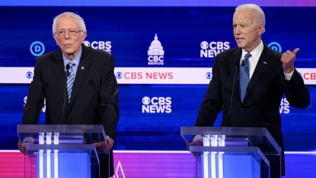 Click to enlarge Sanders Biden