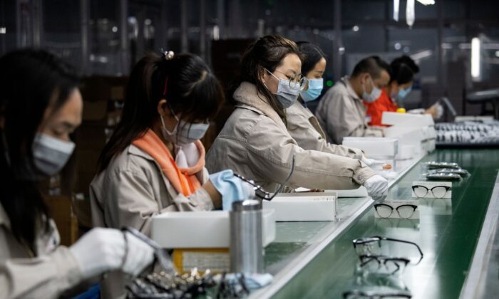 chinese manufacturing line