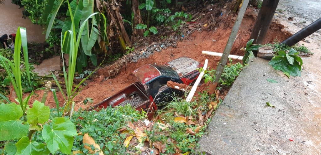 Click to enlarge Heavy rain in late February triggered landslides in Honduras