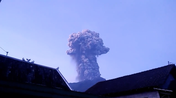 Volcano eruption