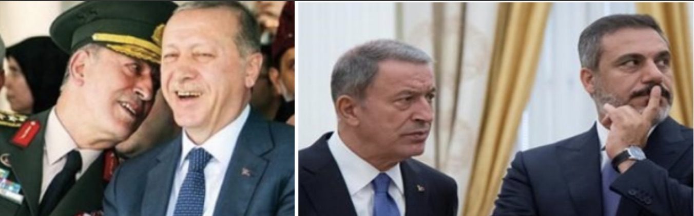 Click to enlarge General Akar with President Erdogan