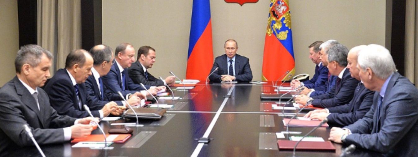 Click to enlarge Russian Security Council in session