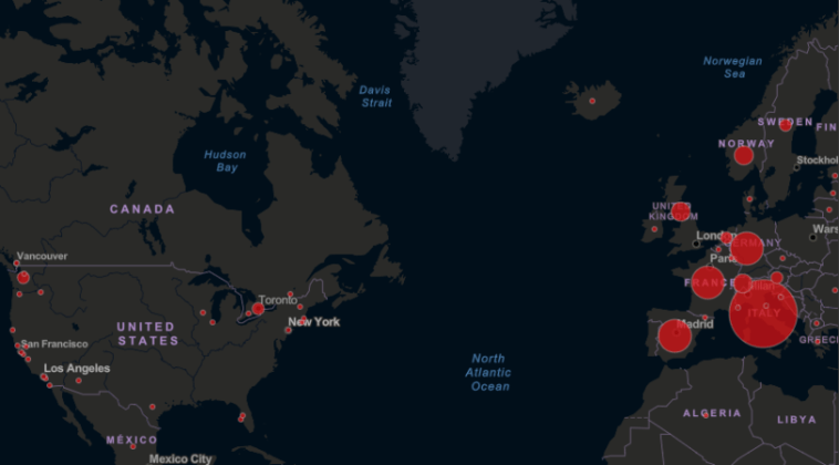 Click to enlarge Coronavirus outbreak map