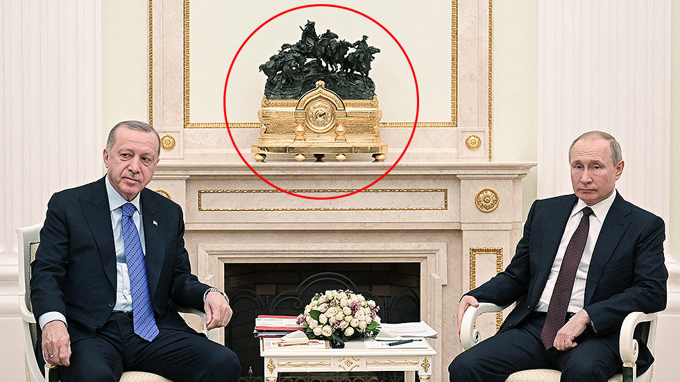 erdogan putin ottoman defeat sculpture