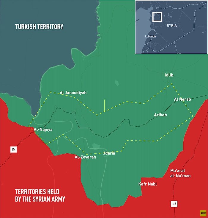 Click to enlarge map idlib