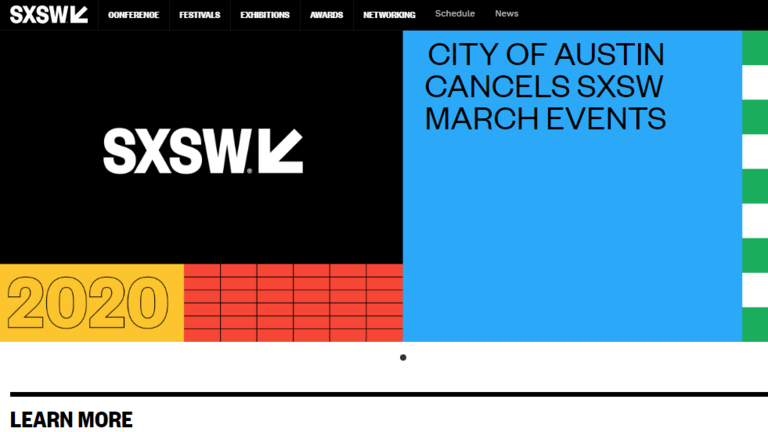 Click to enlarge SXSW coronavirus