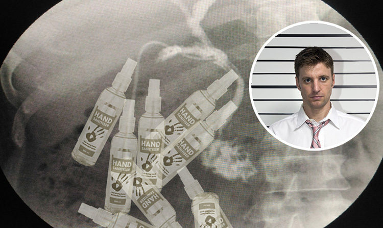 hand sanitisers x-ray